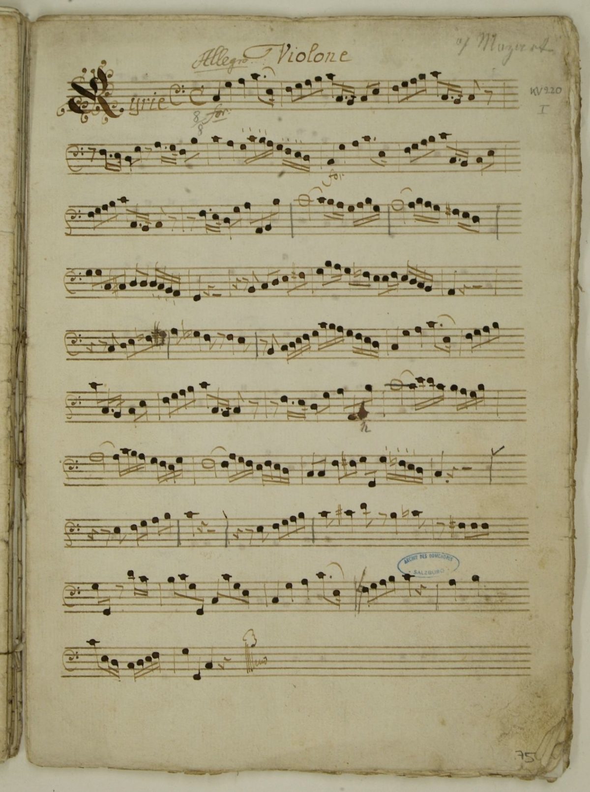 Missa brevis et solemnis in C-Dur (Spatzenmesse, KV 220/196b)