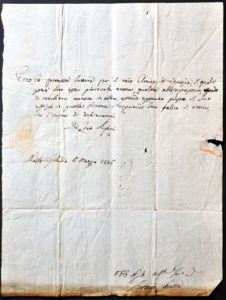 Brief aus Paris an Abt Dominikus Hagenauer von St. Peter © Archiv St. Peter