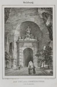 Neutor von der Südseite (Lithographie) © Archiv der Erzdiözese Salzburg